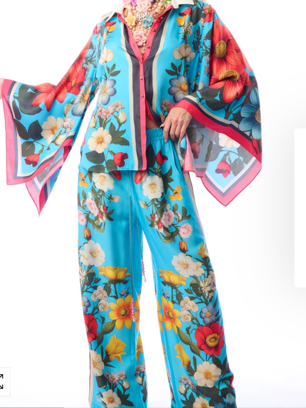 2ZS.NWT $190 ARATTA FLORAL GARDEN SHIRT - Picture 9 of 9